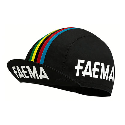 faema black cycling cap