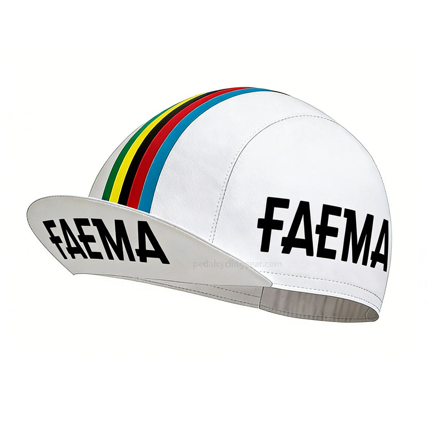 faema white bike cap