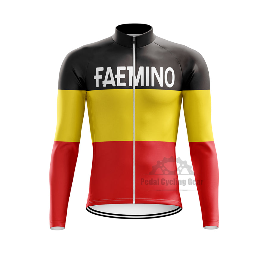 Faemino Long Sleeve Retro Cycling Jersey