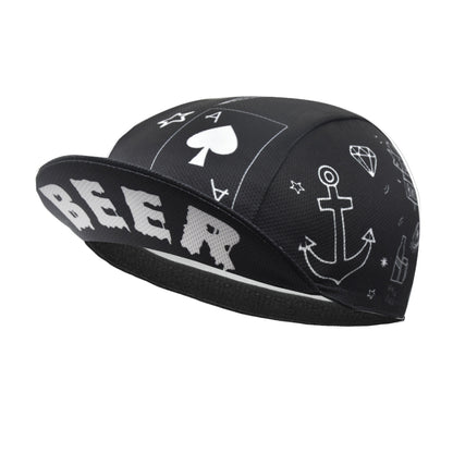 Vintage Doodle Cycling Cap - Funny Beer Bicycle Hat