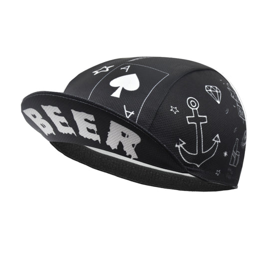 Vintage Doodle Cycling Cap - Funny Beer Bicycle Hat