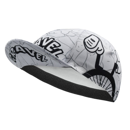 Gravel Cartoon Doodle Cycling Cap