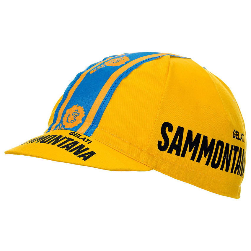 Sammontana Retro Yellow Cycling Caps