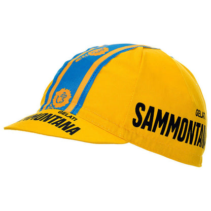 Sammontana Retro Yellow Cycling Caps