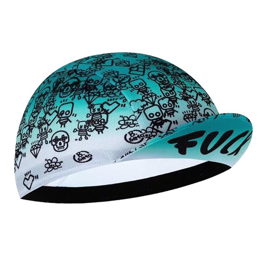 "FUCK" Graffiti Gradient Cycling Cap
