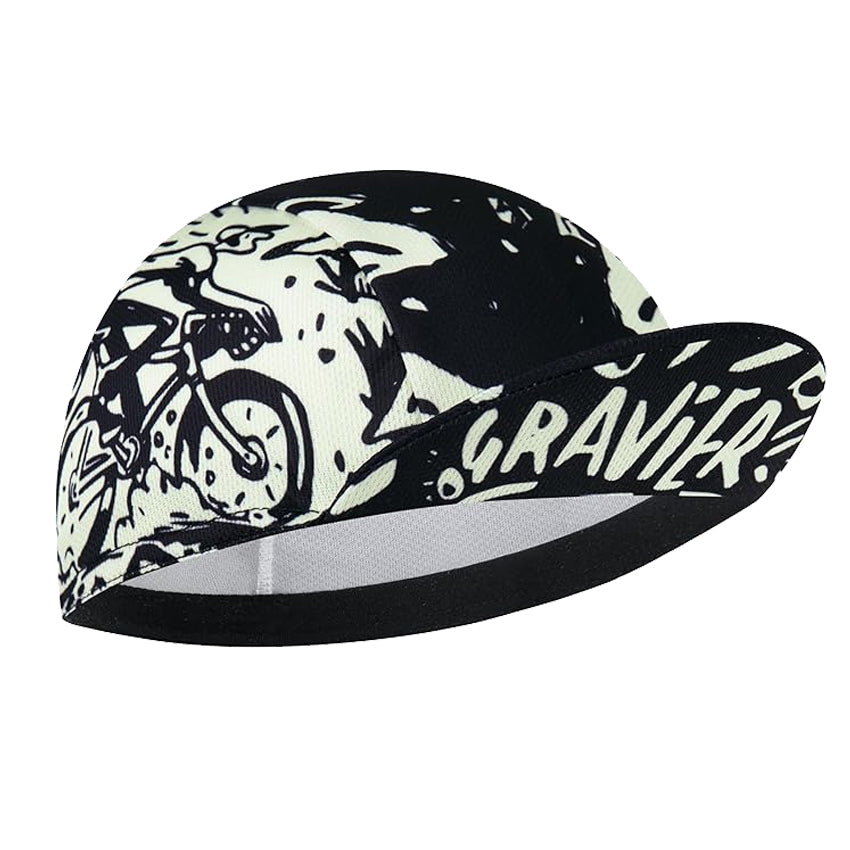 Gravier Retro Cycling Cap — Cartoon Bike Hat