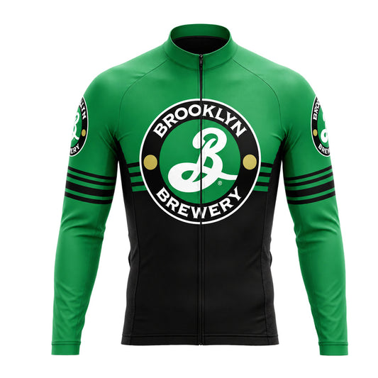 Green Brewery Long Sleeve Cycling Jersey front