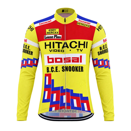 Hitachi Bosal Eddy Merckx Retro Cycling Jersey front view