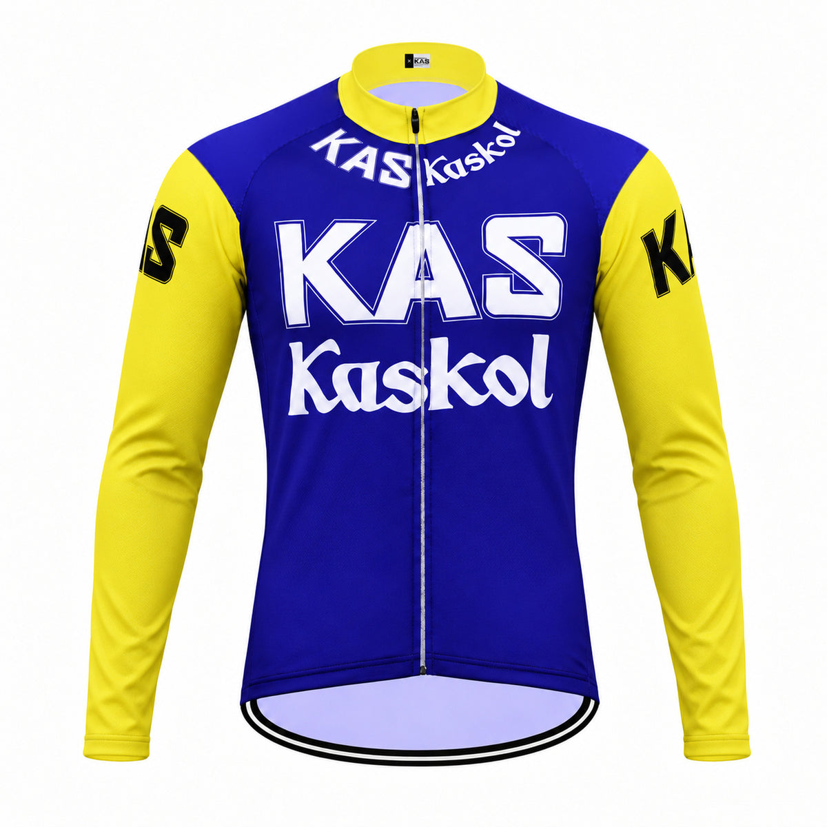KAS Kaskol Retro Long Sleeve Cycling Jersey, front view