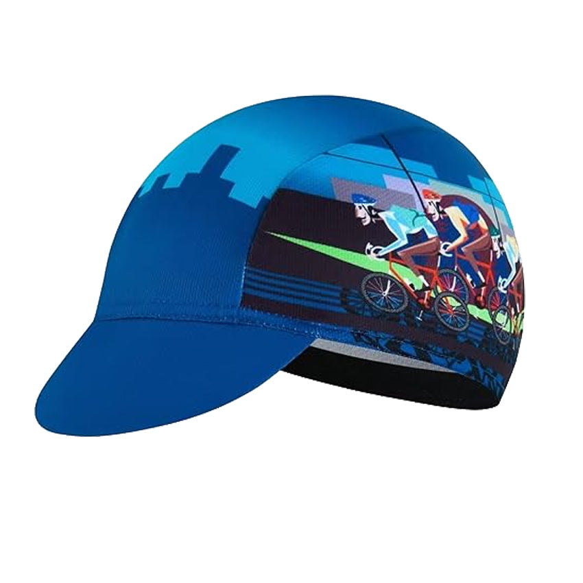 Retro Cartoon Bicycle Race Bike Hat