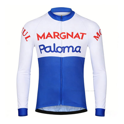 Margnat Paloma Retro Long Sleeve Cycling Jersey front view