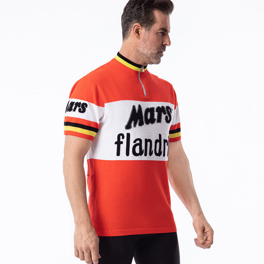 Mars Flandria wool jersey - cuff yellow black stripe detail