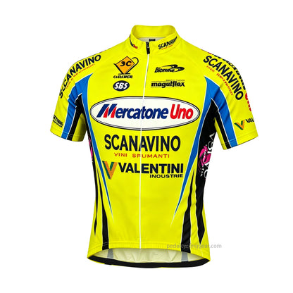 2003 Mercatone Uno Retro Yellow Cycling Jersey