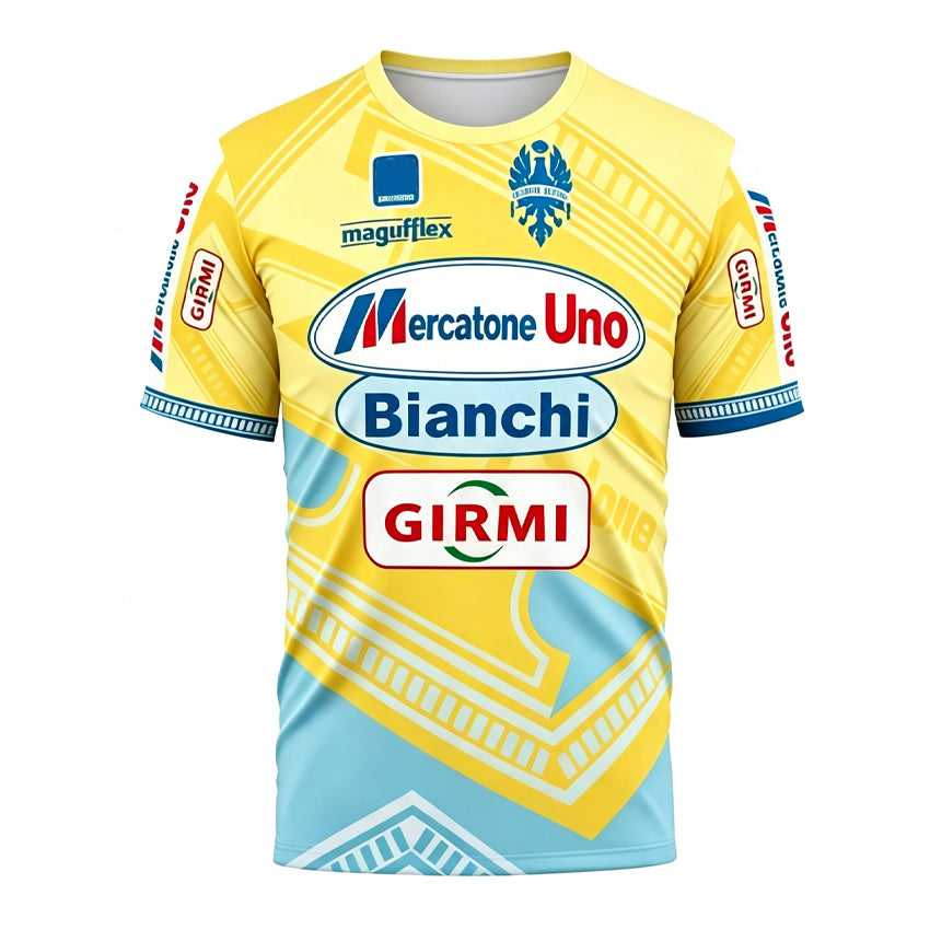 Vintage Mercatone Uno Bianchi Cycling T-Shirt | Marco Pantani