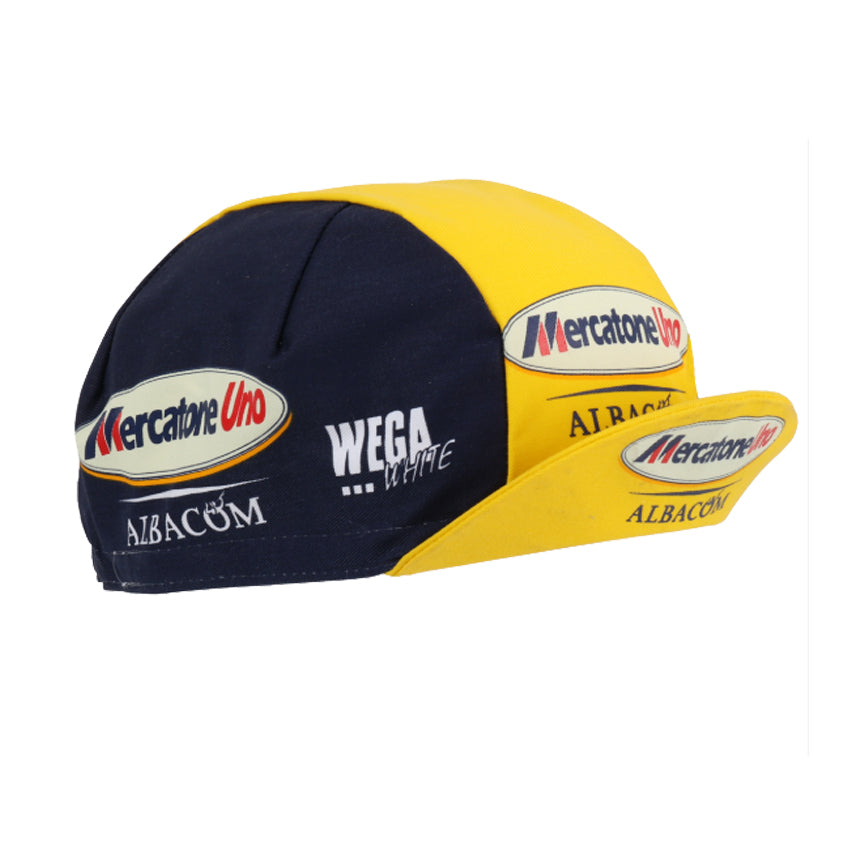 Mercatone Uno Retro Cycling Cap — Marco Pantani
