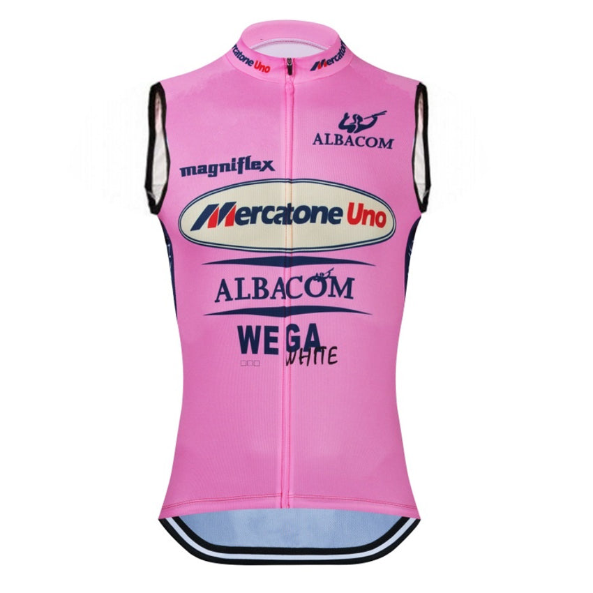 retro mercatone uno cycling vest