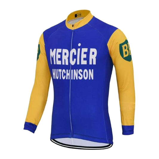 Mercier Hutchinson Long Sleeve Retro Cycling Jersey