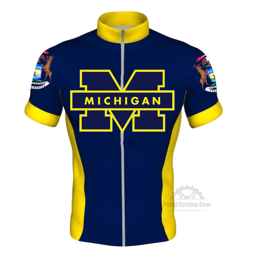 Men's Michigan Short Sleeve Cycling Jerseys