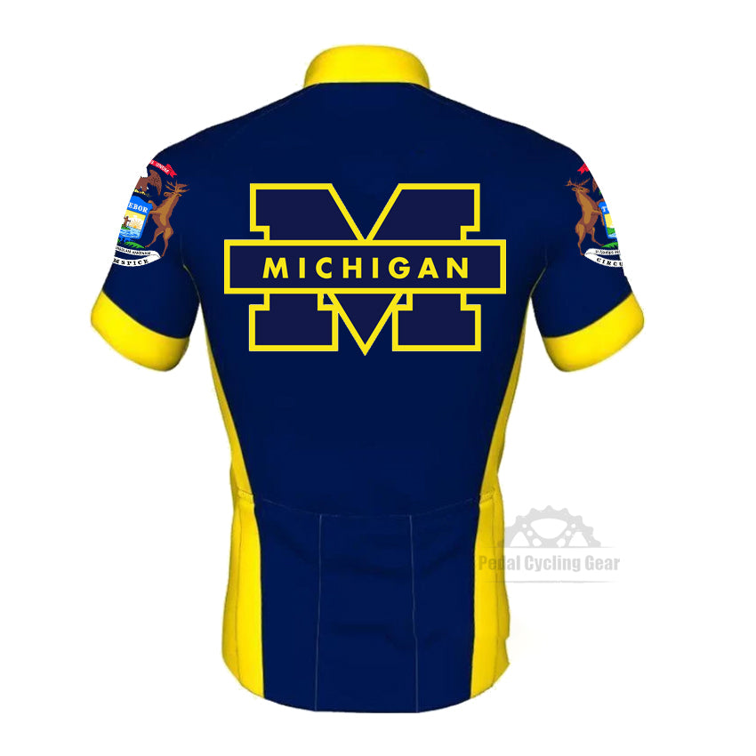 Men's Michigan Short Sleeve Cycling Jerseys