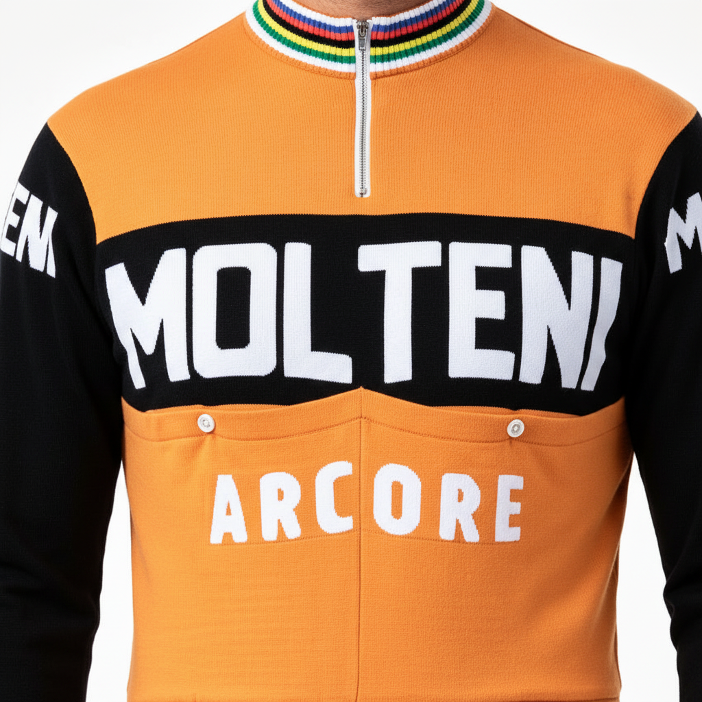 Molteni Arcore Wool Jersey Chest Detail