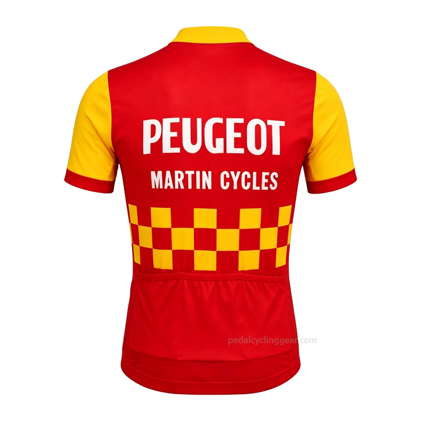 Retro Peugeot Martin Cycles Cycling Jersey