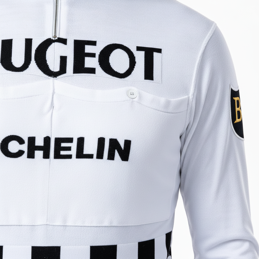 Peugeot Michelin Wool Jersey Chest Detail
