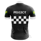 peugeot vintage black cycling Jerseys