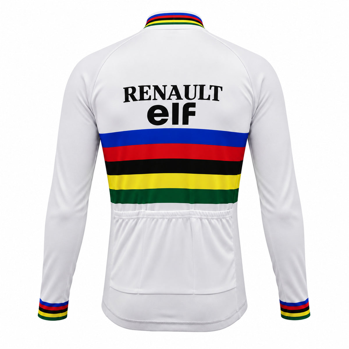 Renault Elf Retro Long Sleeve Cycling Jersey, alternate front view
