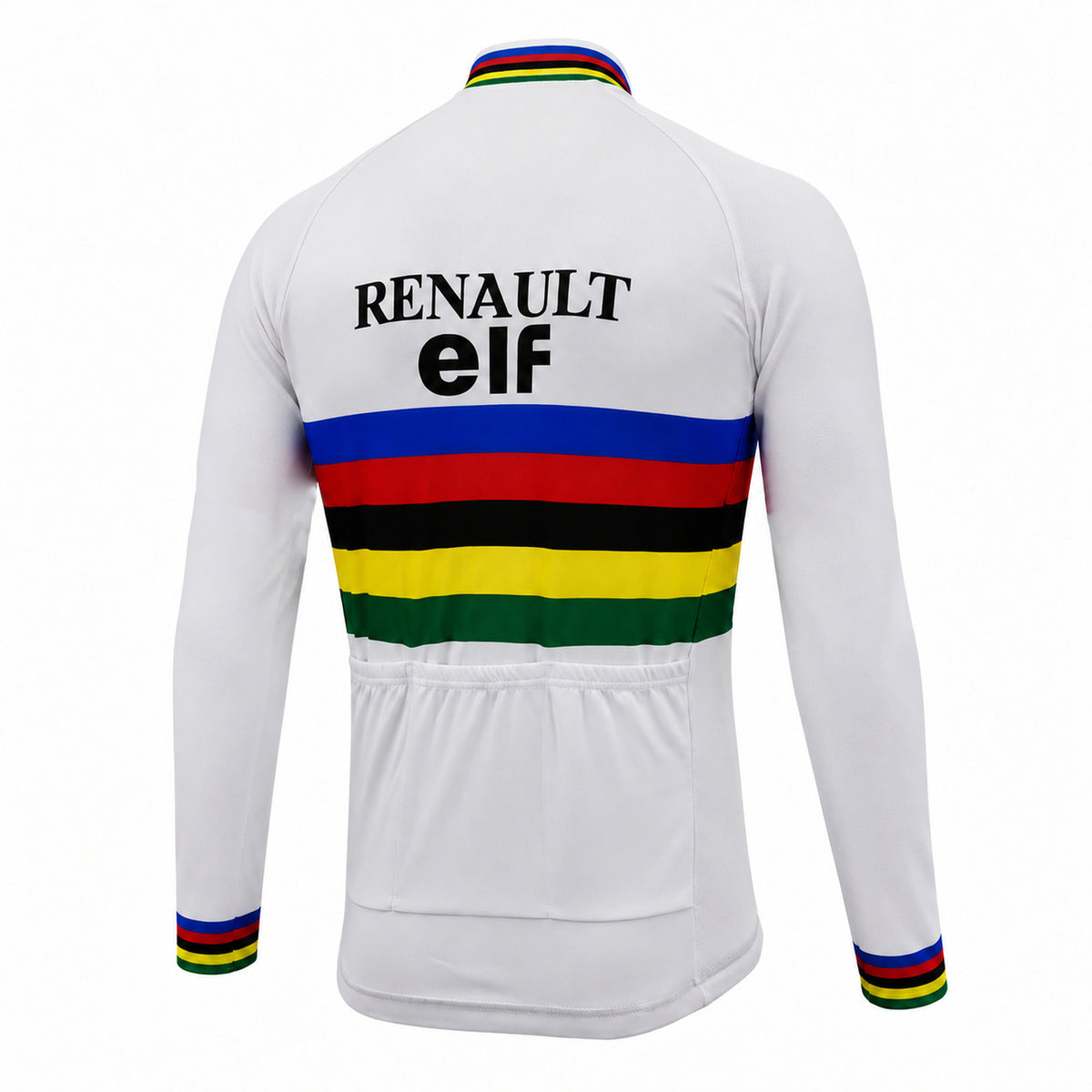 Renault Elf Retro Long Sleeve Cycling Jersey, back view