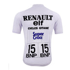 renault elf white cycling jersey
