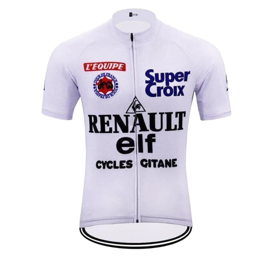 renault elf white cycling jerseys
