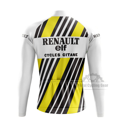 Renault elf Gitane Long Sleeve Retro Cycling Jersey