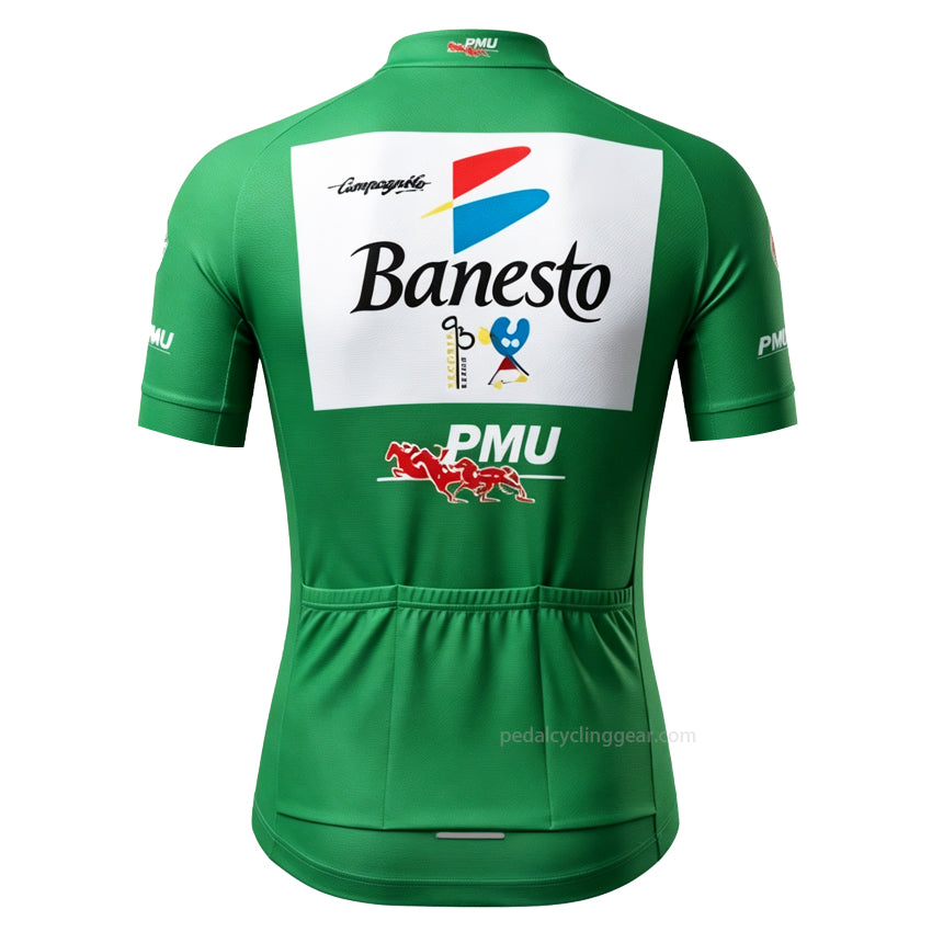 Banesto Green Retro Cycling Jersey