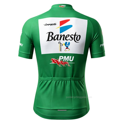 Banesto Green Retro Cycling Jersey
