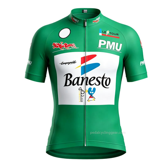 Retro Banesto Green Retro Cycling Jersey