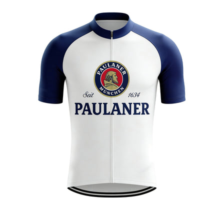Retro Paulaner Beer Cycling Jersey | Vintage Munich Bike Shirt