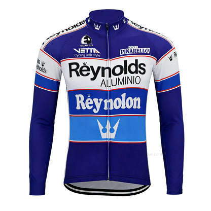 Reynolds Aluminio Retro Long Sleeve Cycling Jersey front view