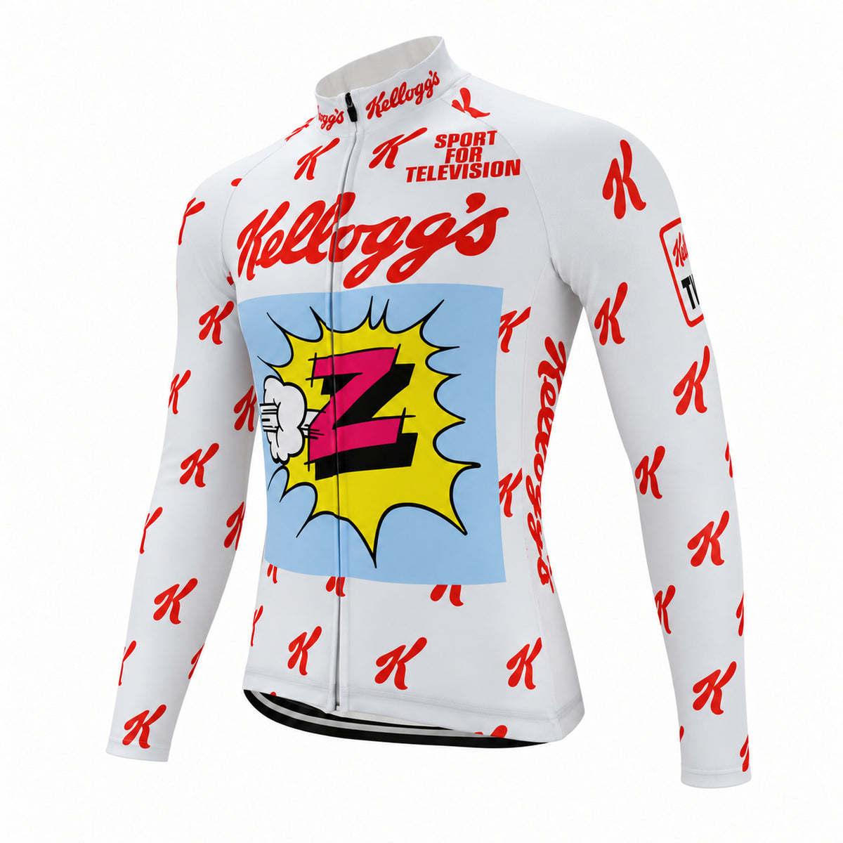 Kellogg's Z Retro Long Sleeve Cycling Jersey, side face view