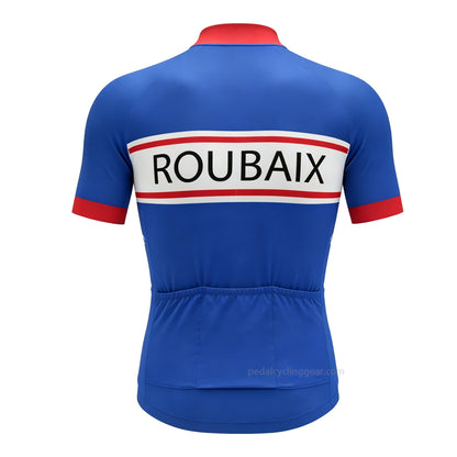 Roubaix Retro Cycling Jersey | Classic Blue Paris-Roubaix