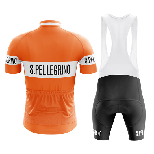 Vintage San Pellegrino Cycling Jersey Set Back