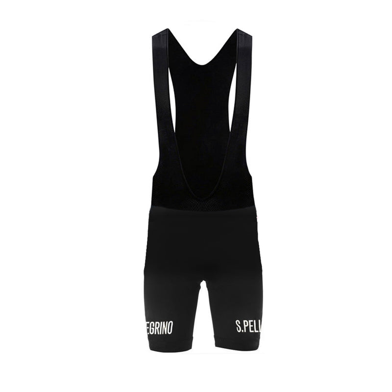 san pellegrino retro black bib shorts
