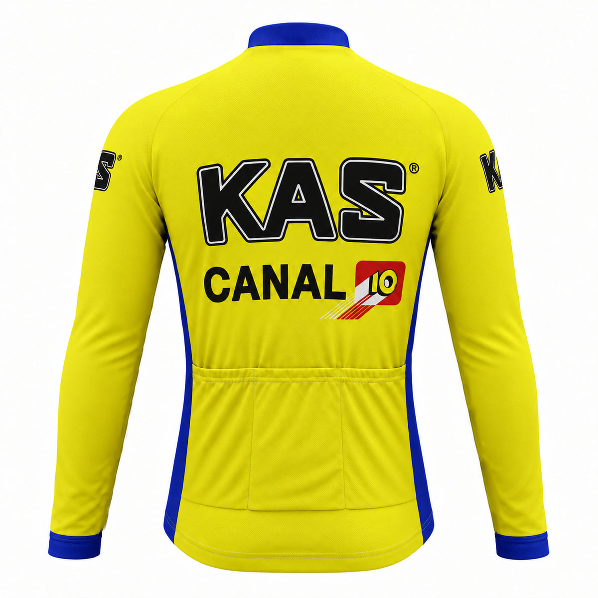 KAS Canal 10 Retro Long Sleeve Cycling Jersey, back view