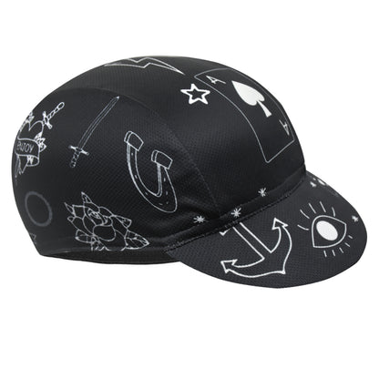 Vintage Doodle Cycling Cap - Beer Bicycle Hat