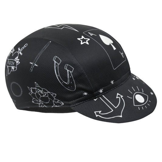 Vintage Doodle Cycling Cap - Beer Bicycle Hat