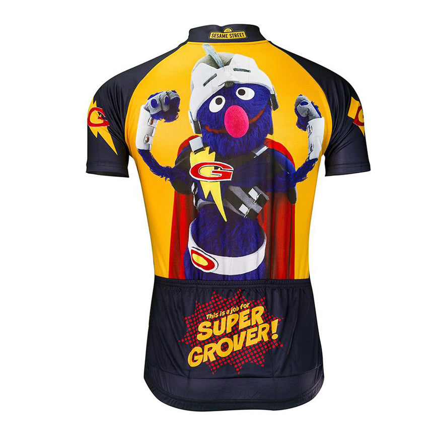 Sesame Street Super Grover Cartoon Bike Jersey