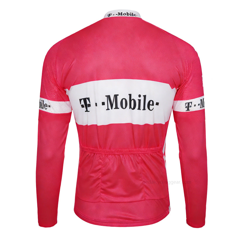 T-Mobile Retro Long Sleeve Cycling Jersey –black view