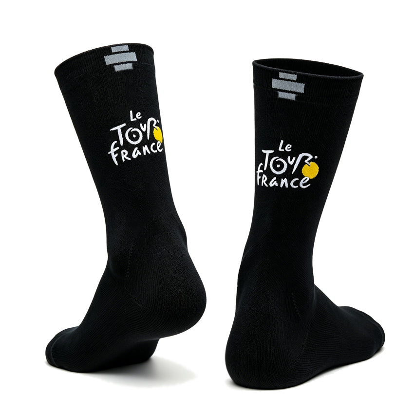 Tour de France Reflective Cycling Socks - Black