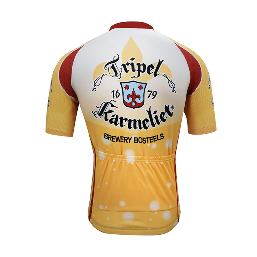 Men's Tripel Karmeliet Beer Short Sleeve Cycling Jersey