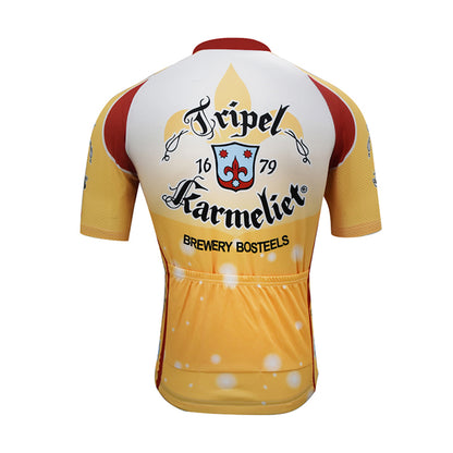 Men's Tripel Karmeliet Beer Short Sleeve Cycling Jersey
