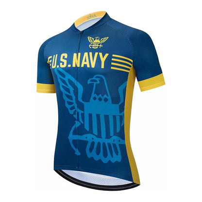 Men's United States Navy Short Sleeve Cycling Jersey